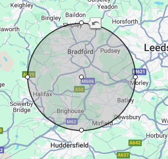 small animal home visits in Yorkshire map