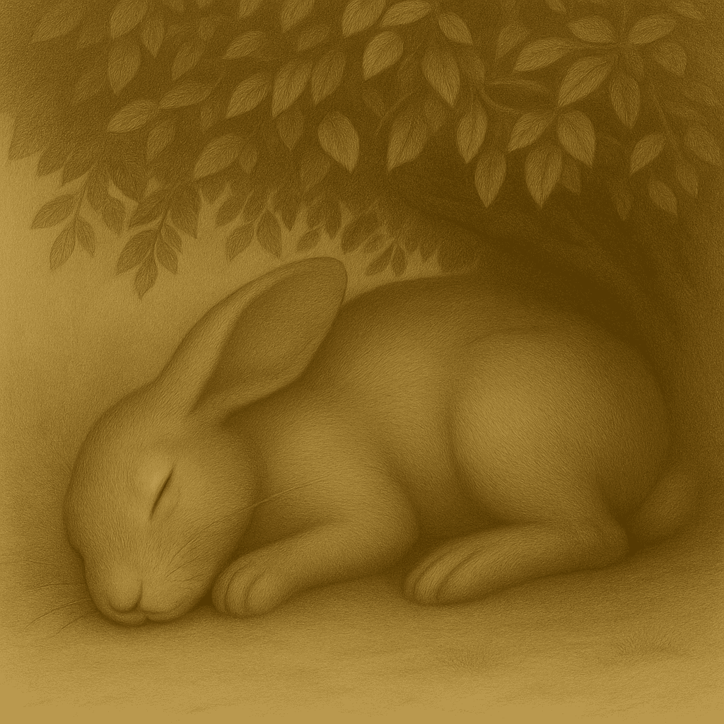sleeping rabbit